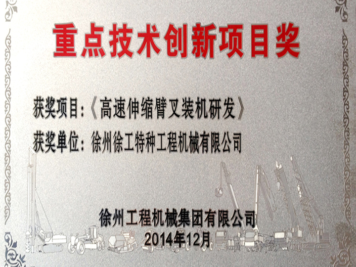 重點技術(shù)創(chuàng)新項目獎